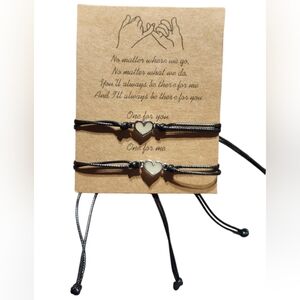 🎅 3/$10 Friendship Bracelets Set with Card Adjustable One Size Fits All NEW